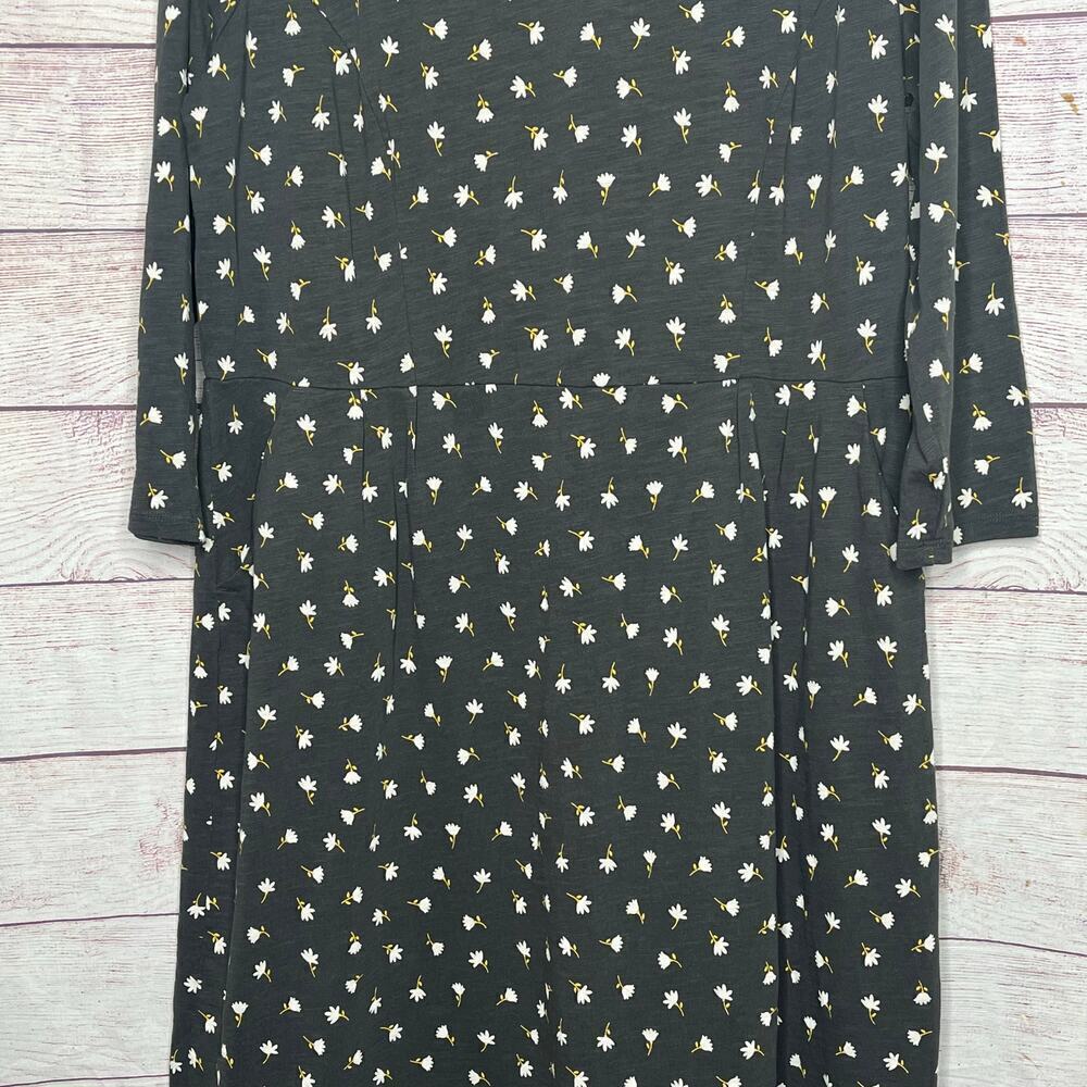Boden Women's Penny 100% Cotton Knit Ditzy Floral Pocket Dress Size 16 - Picture 7 of 12